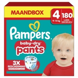 PampersBabyDryLuierbroekjesMaat49-15kg180stuks