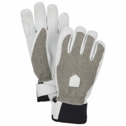 Hestra-WomensArmyLeatherPatrol5Finger-Handschoenenmaat7grijs