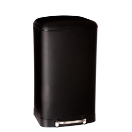 5FivePrullenbakpedaalemmer-zwart-metaal-30L-34x61cm