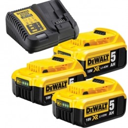 DeWALTDCB115P318VLi-ionXRAccuStarterset3x50AhLader