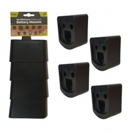 StealthMountsBM-RY18-4AccuhoudersVoorRyobi18vONE-Zwart-4Stuks