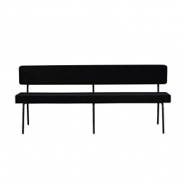 Bronx71VelveteetkamerbankEspenzwart190cm