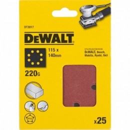 DeWALTDT3017VlakSchuurvel-K220-115X140mm25st