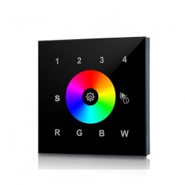 LEDTouchRFRGBWController230VWandZwartPro