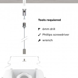 Montagekit-Ophangsysteem-Bevestigingsmateriaal-UniverseelvoorLEDTLarmaturenmetMontageclips