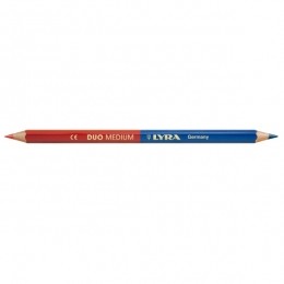 Lyra2930101DuoPotlood-175mm-RoodBlauw1st