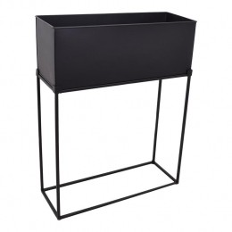 LOFT42FloraPlantenbakRechthoek-Metaal-MatZwart
