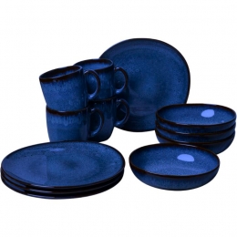 VilleroyBochServiessetLave-Blauw-12-delig4personen