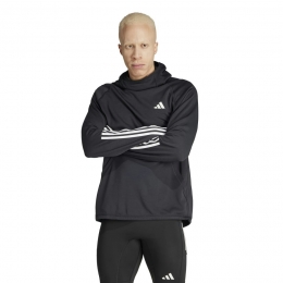 adidasOwnTheRun3-StripesHoodieHeren