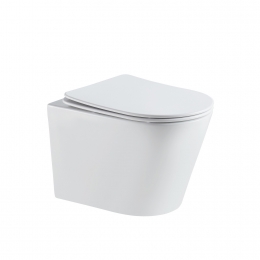 WandclosetSaniluxTurboFlushStandaard365x52x355cmMetSoftcloseZittingWit