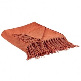 Beliani-YARSA-Plaid-Rood-125x150cm-Katoen