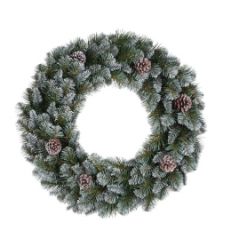 TriumphTreeEmpressKerstkrans-60cm-FrostedGreen
