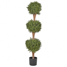 Beliani-BUXUSBALLTREE-Kunstplant-Groen-154cm-Synthetisch
