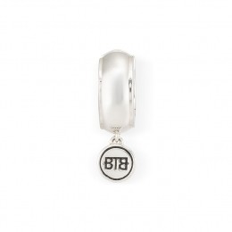 BUDDHATOBUDDHA427one-batulEarhoopSilverSinglePiece-Oorbel