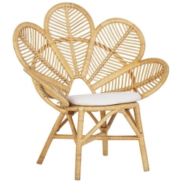 Beliani-FLORENTINE-Fauteuil-Natuurlijk-Rotan