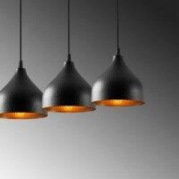 AsirKroonluchterZwart68x18x114cm