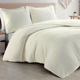 ZaveloTeddyComfortDekbedovertrekCreme-Lits-jumeaux240x200220cm