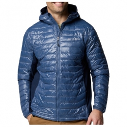 Columbia-PowderPassHybridHoodedJacket-SynthetischjackmaatXXLblauw