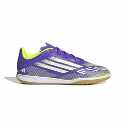 adidasF50ClubZaalvoetbalschoenenINKidsPaarsWitNeongeel