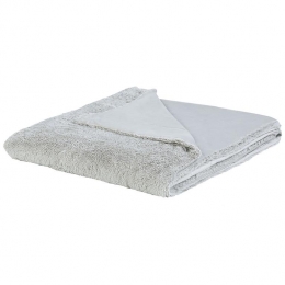 Beliani-GELIK-Plaid-Lichtgrijs-180x200cm-Polyester