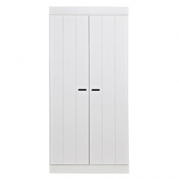WooodConnectKledingkastH195xB94xD53cm-PlankenRoede-Wit