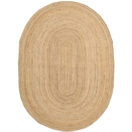 MrcarpetBuitenkleedJuteOvaalOutdoorBreezeNaturel140x200cm