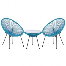 Beliani-ACAPULCO-Bistrosetvoor2-Blauw-PErotan