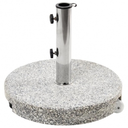 Beliani-CERZETO-Parasolvoetrond-Grijs-Graniet