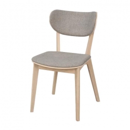 RowicoHomeKatoHoutenEetkamerstoelWhitewash-LichtgrijzeZitting