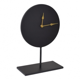 LOFT42TafelklokBen-Zwart-Metaal-38x25x12