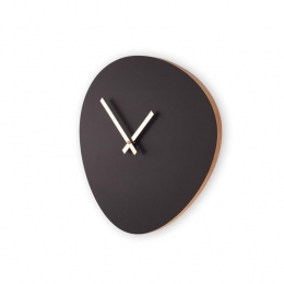 KLOQWandklokaposPebbleaposSatijnZwartGlimmendGoudSE