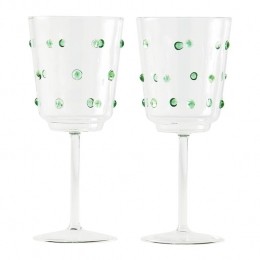 POLSPOTTENNobWijnglazen2st-Olijfgroen