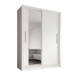 Meubella-KledingkastBazarre-Wit-155cm-Metspiegel