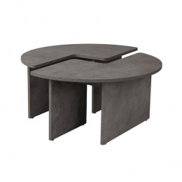 Calicosy-Setvan2SalontafelsMOIRA-B90cm-Betongrijs