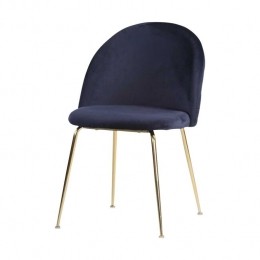 ArtichokAniekEetkamerstoelVelvetBlauw-GoudenPoten