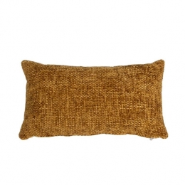 Bronx71SierkussenFelinechenillestofokergeel25x45cm