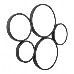 LOFT42BubblesLargeWandspiegel-Zwart-82x70x3