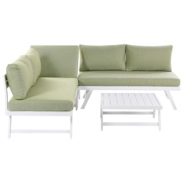 Beliani-COCCORINO-Loungesetvoor5-Groen-Aluminium