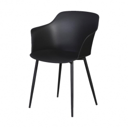 LisommeDiankunststoftuinstoelzwart