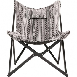 LesliLivingAztecvlinderstoelzwartwit