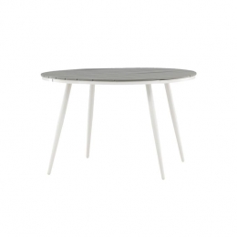 NestoutdoorAaronRondePolywoodTuintafel-Wit
