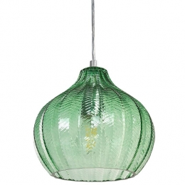 Beliani-KEILA-Hanglamp-Smaragdgroen-Glas