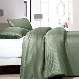 ZensationDekbedovertrekSatinPointGreen-Lits-jumeaux240x200220cm