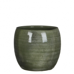 MicaDecorationsLesterBloempot-H22x24cm-Terracotta-Groen