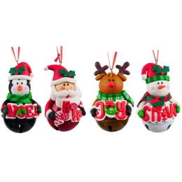 3375inch-3625inchClayDoughSantaSnowmanDeerPenguinWBe5x5x10cmkerstornamentKurtSAdler-Kurtsadler