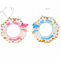 375inchHClayDoughBaby1StPhotoFrameOrnaX25x5x10cmkerstornamentKurtSAdler-Kurtsadler