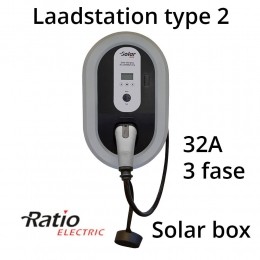 SolarBox32A3fasemet5metervastelaadkabeltype2Sleutelvergrendeling