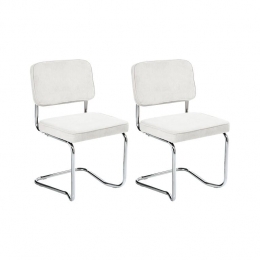 Beliani-IRWIN-Eetkamerstoelsetvan2-Gebrokenwit-Corduroy