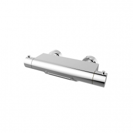 BadkraanWiesbadenStyleWatervalThermostatisch12inchChroom