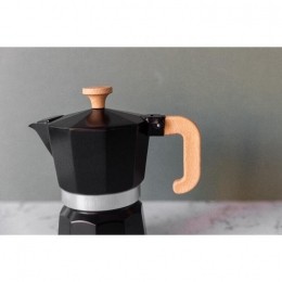 EspressoMaker6KopjesAluminiumZwart-LaCafetireVenice